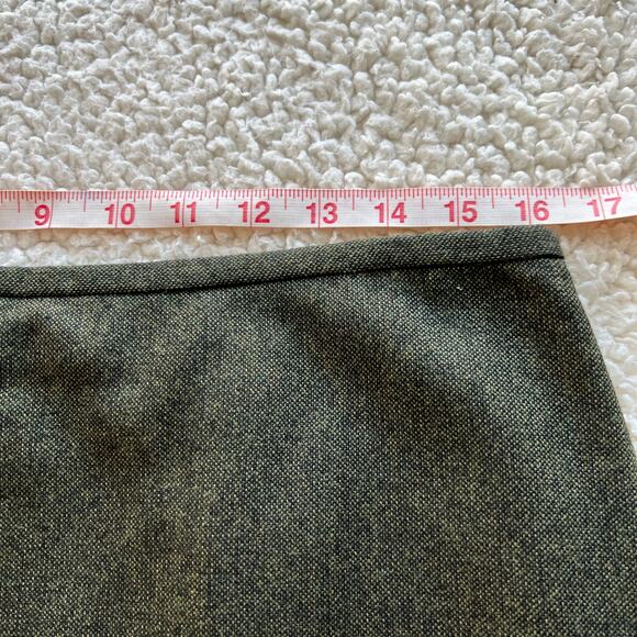 Loft Black Gray Wool Blend Skirt 12 - Picture 9 of 10